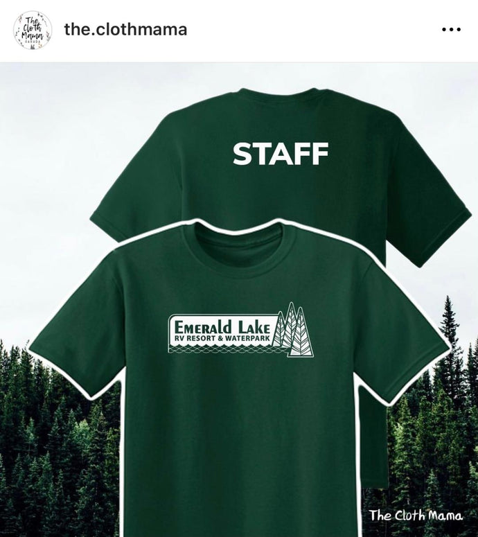 EMERALD LAKE STAFF UNIFORM IN FOREST GREEN