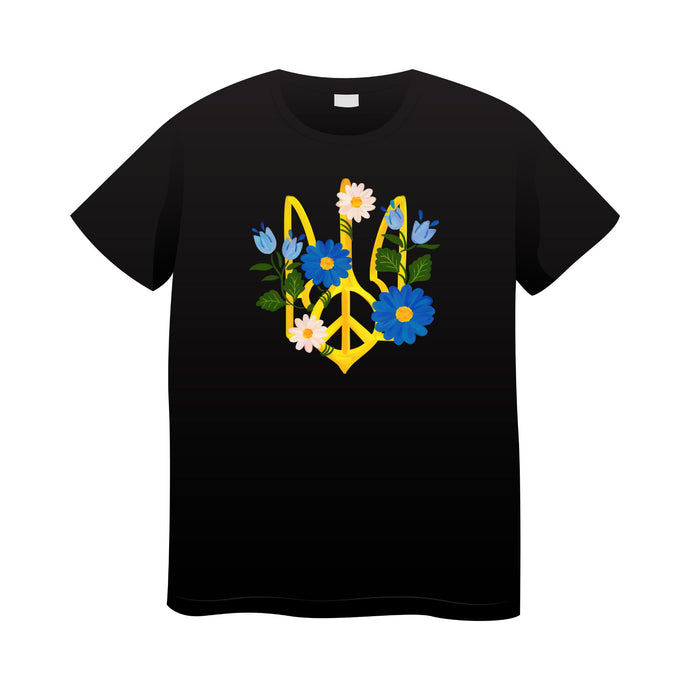 Ukraine floral Trizub T-shirt