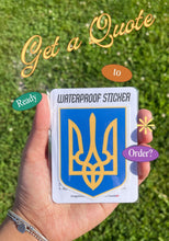 Load image into Gallery viewer, Ukraine Waterproof Stickers

